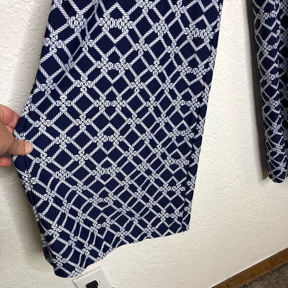 Jude Connally blue white nautical rope sleeveless wide leg jumpsuit size Small - Picture 5 of 15